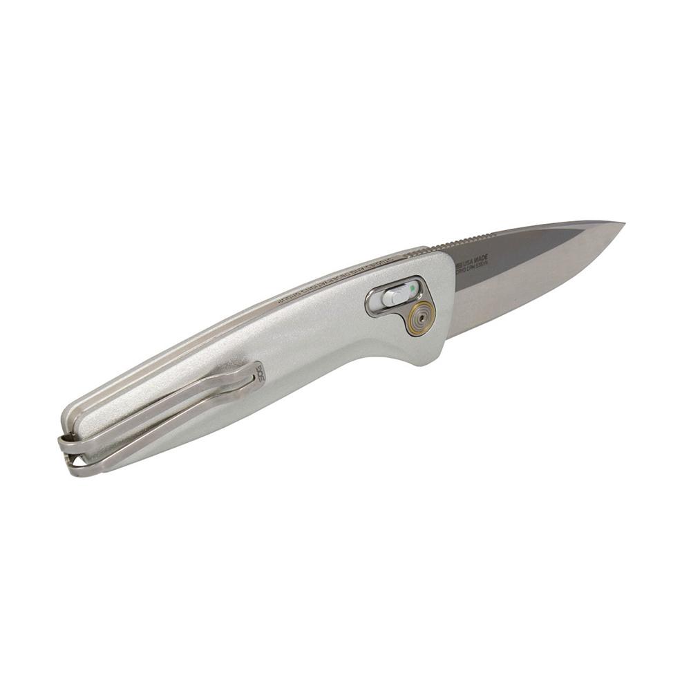 SOG ONE ZERO AU 3.1'' DROP POINT BLADE BOX SILVER + CHROME