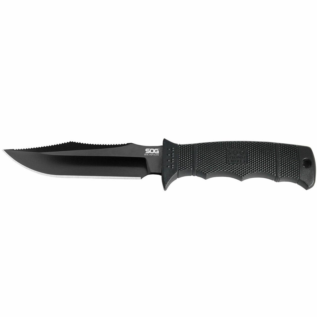 SEAL PUP ELITE - NYLON SHEATH - BLACK TINI- STRAIGHT EDGE