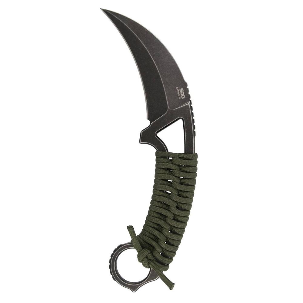 SOG GAMBIT XL 4'' BLADE BLACK STONEWASH BOX