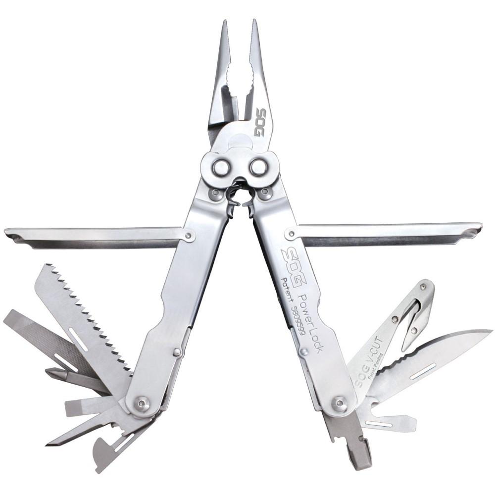 SOG POWERLOCK W/ V-CUTTER - NYLON SHEATH  MULTI-TOOL