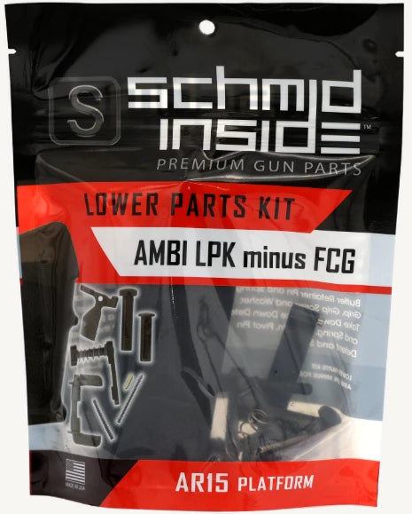SCHMID Inside AR-15 AMBI Lower Parts Kit (Less Fire Control Group)