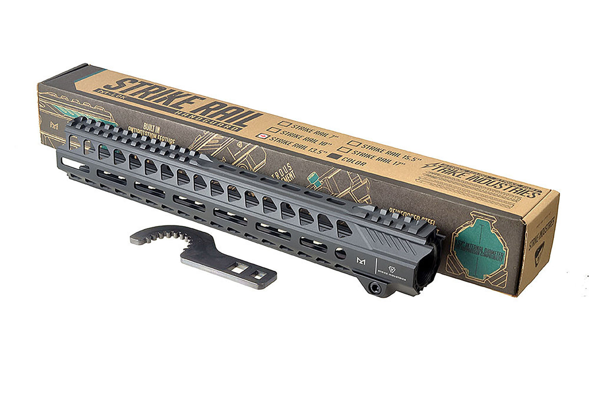 Open Box Return - Strike Industries Strike Rail Free Float AR-15 Handguard - M-LOK - 4 Colors & 5 Lengths Available - 13-5-inch, Black