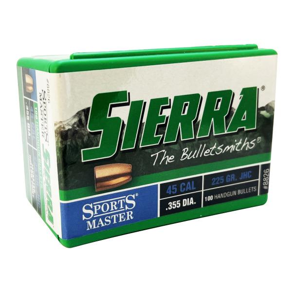 Sierra 45 CAL 225 GR JHC 100ct Bullet