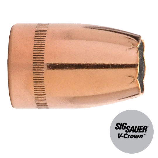 9mm (.355) 124 gr. JHP Sig Sauer V-Crown  100 rounds