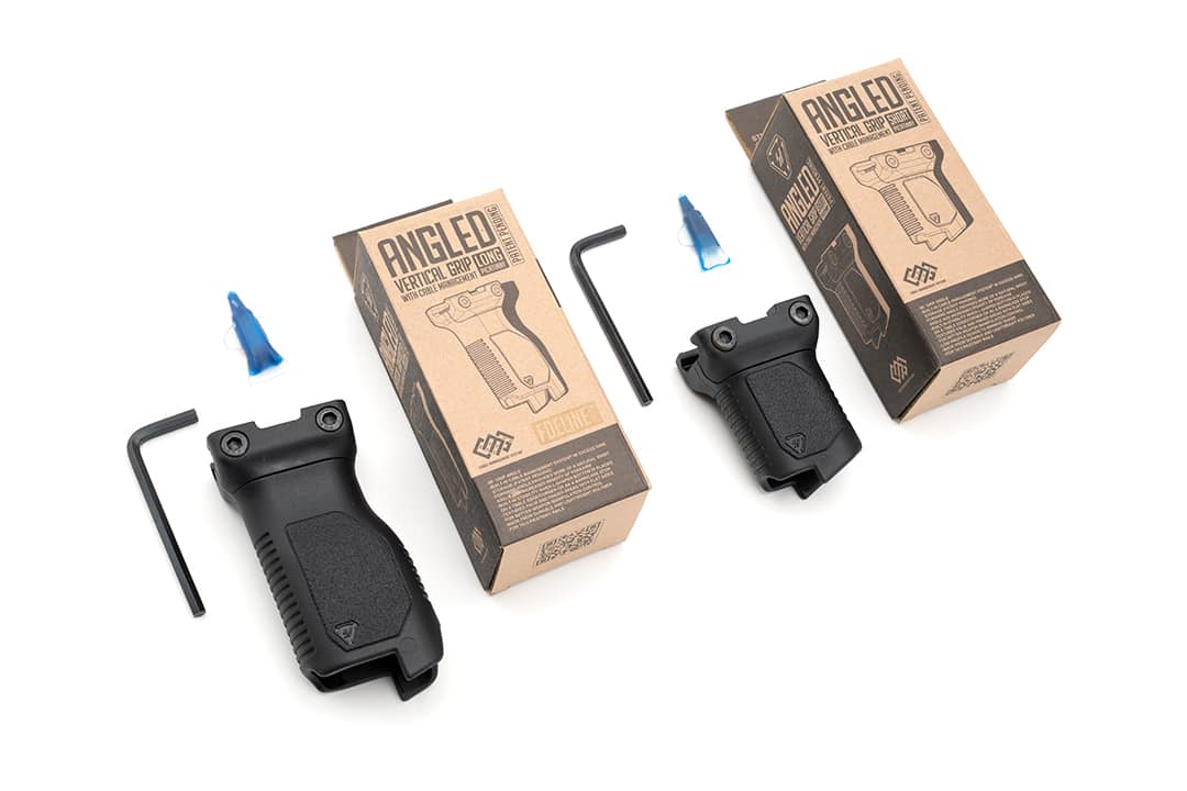 Strike Industries Angled Vertical Grip - Picatinny - w/Cable Management
