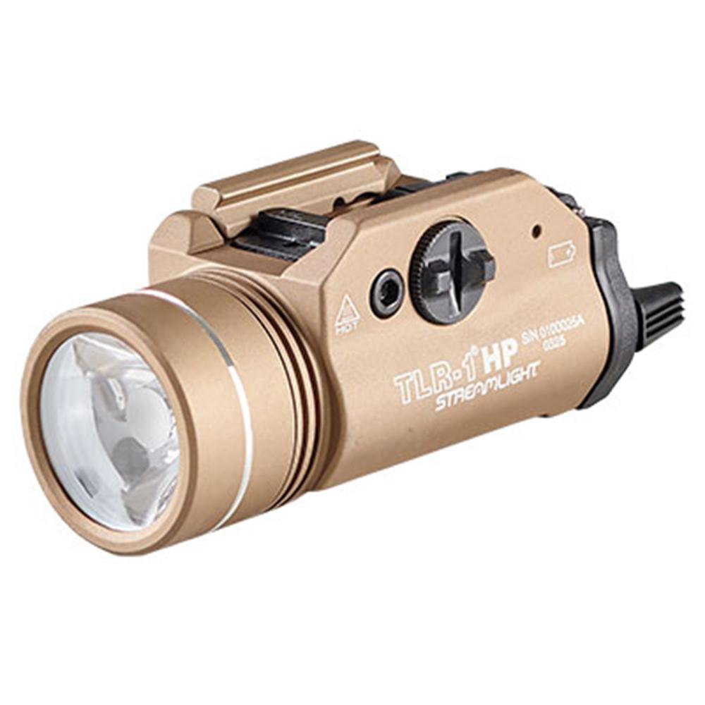 Streamlight TLR-1 HP w/rail locating keys & (2) CR123A lithium battery FDE