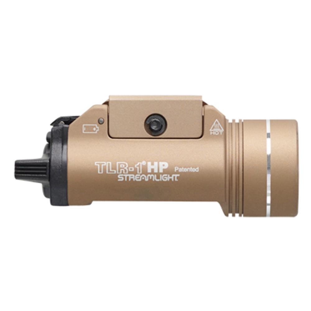 Streamlight TLR-1 HP w/rail locating keys & (2) CR123A lithium battery FDE