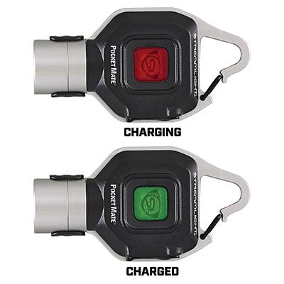 Streamlight Key Chain Light Pocket Mate with USB Cord - Box - Silver