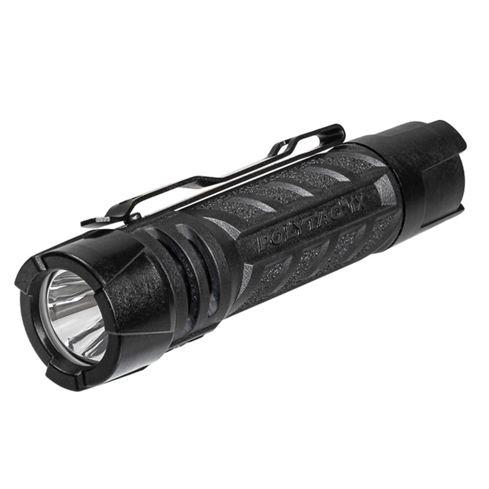 PolyTac 1X Blk CR123A and AA Alk Batt Pck
