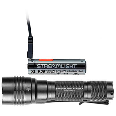 ProTac HL-X USB - 18650 USB battery, USB cord and holster - Box