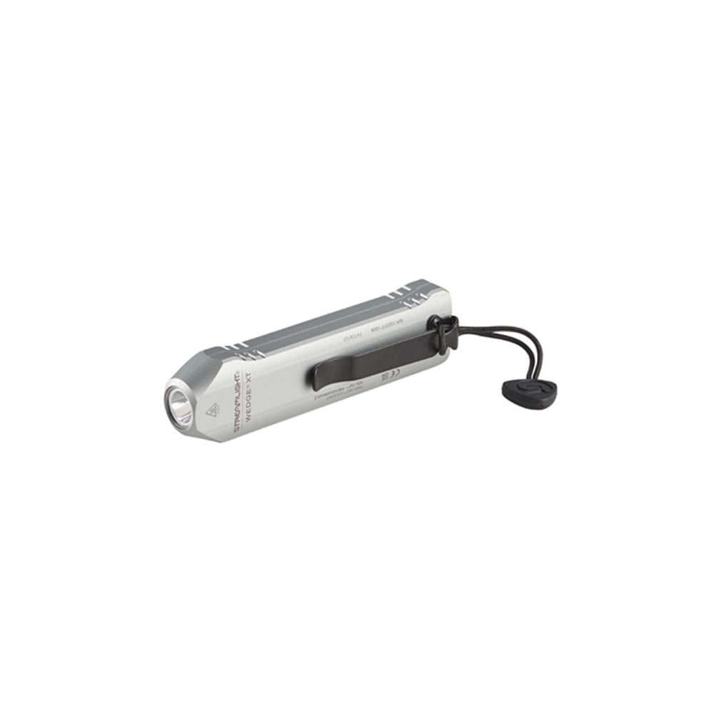 Streamlight Wedge XT - Includes USB-C cord and pocket lanyard - Silver