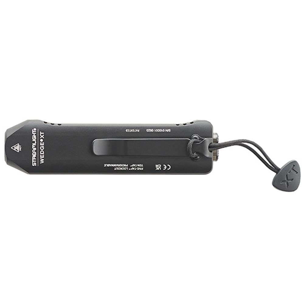 Streamlight Wedge XT - Includes USB-C cord and pocket lanyard - Silver