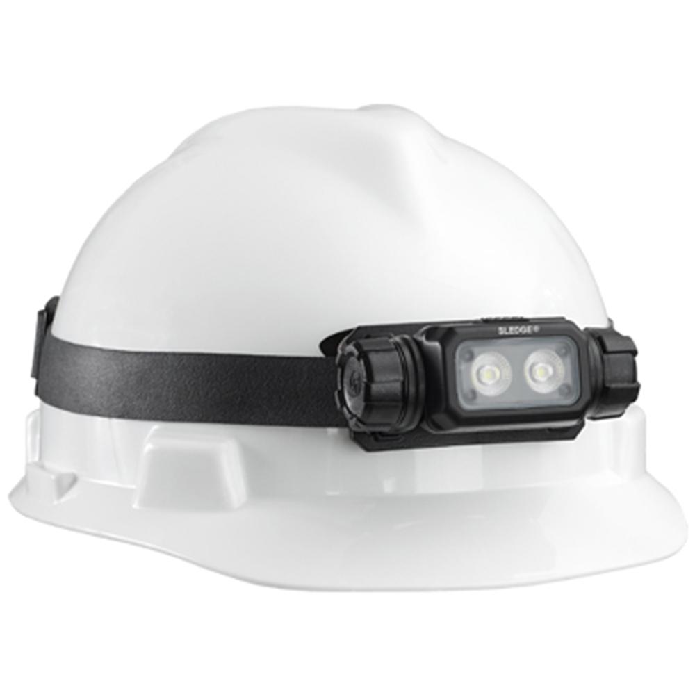 Streamline Sledge Hdlmp Incld 1 SL-B26 batt elstc & rbbr hdstrp Blk 600Lum