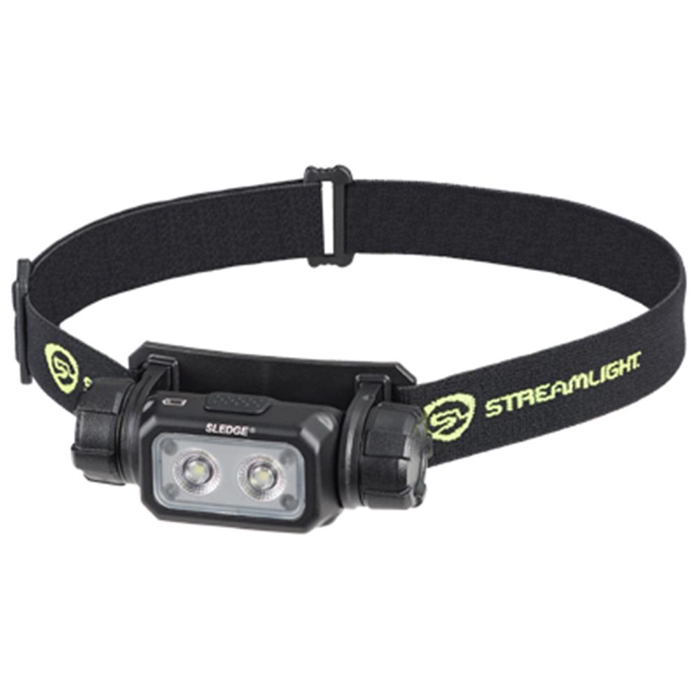 Streamline Sledge Hdlmp Incld 1 SL-B26 batt elstc & rbbr hdstrp Blk 600Lum
