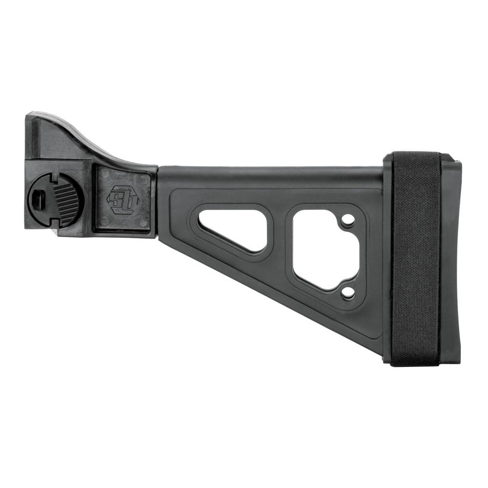 SBT SIDE FOLDING BRACE, BLK, SBT LOGO, FITS B&T APC + HK UMP