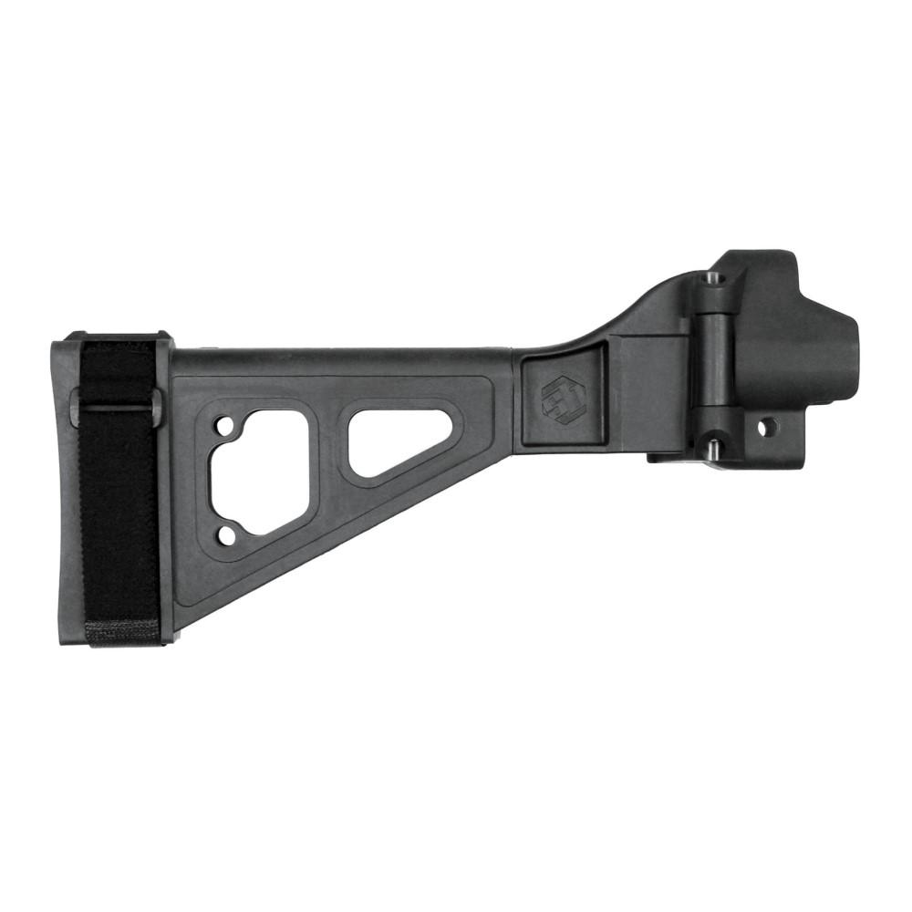 SBT5 SIDE FOLDING BRACE, BLK, POLY HOUSING, SBT LOGO, COMPLETE