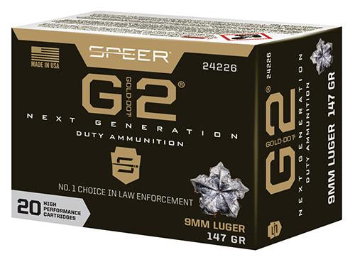 SPEER 9mm Luger 147gr Gold Dot G2 20rds