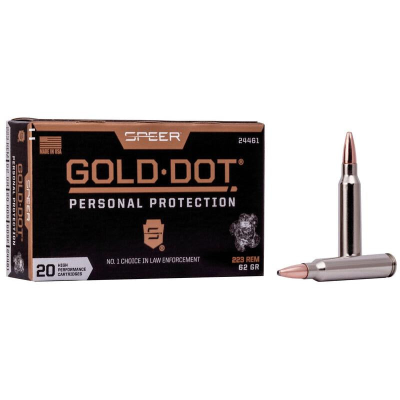 SPEER GOLD DOT 223 REM 62GR AMMO 20RD