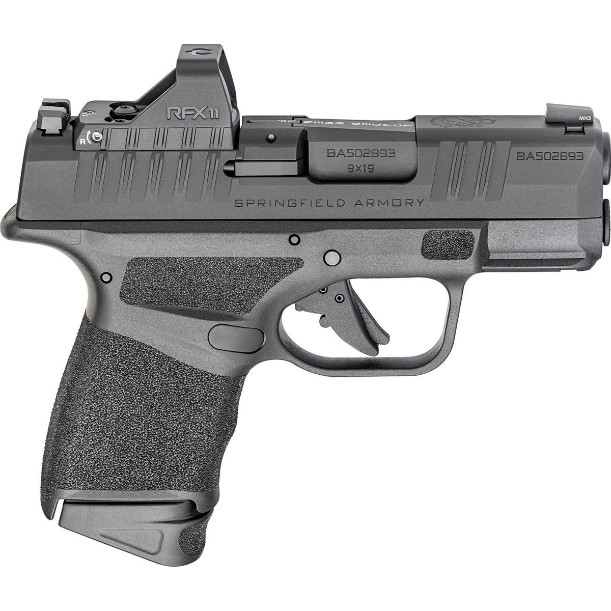 Springfield Armory Hellcat OSP 3″ 9mm Sub-Compact Optics Ready Pistol - 10 Rounds - Range Ready Pack - CA Compliant