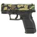 Springfield XD - 9MM 16rd (Custom M81 Woodland Camo Cerakote Finish Slide by Shark Coast Tactical)