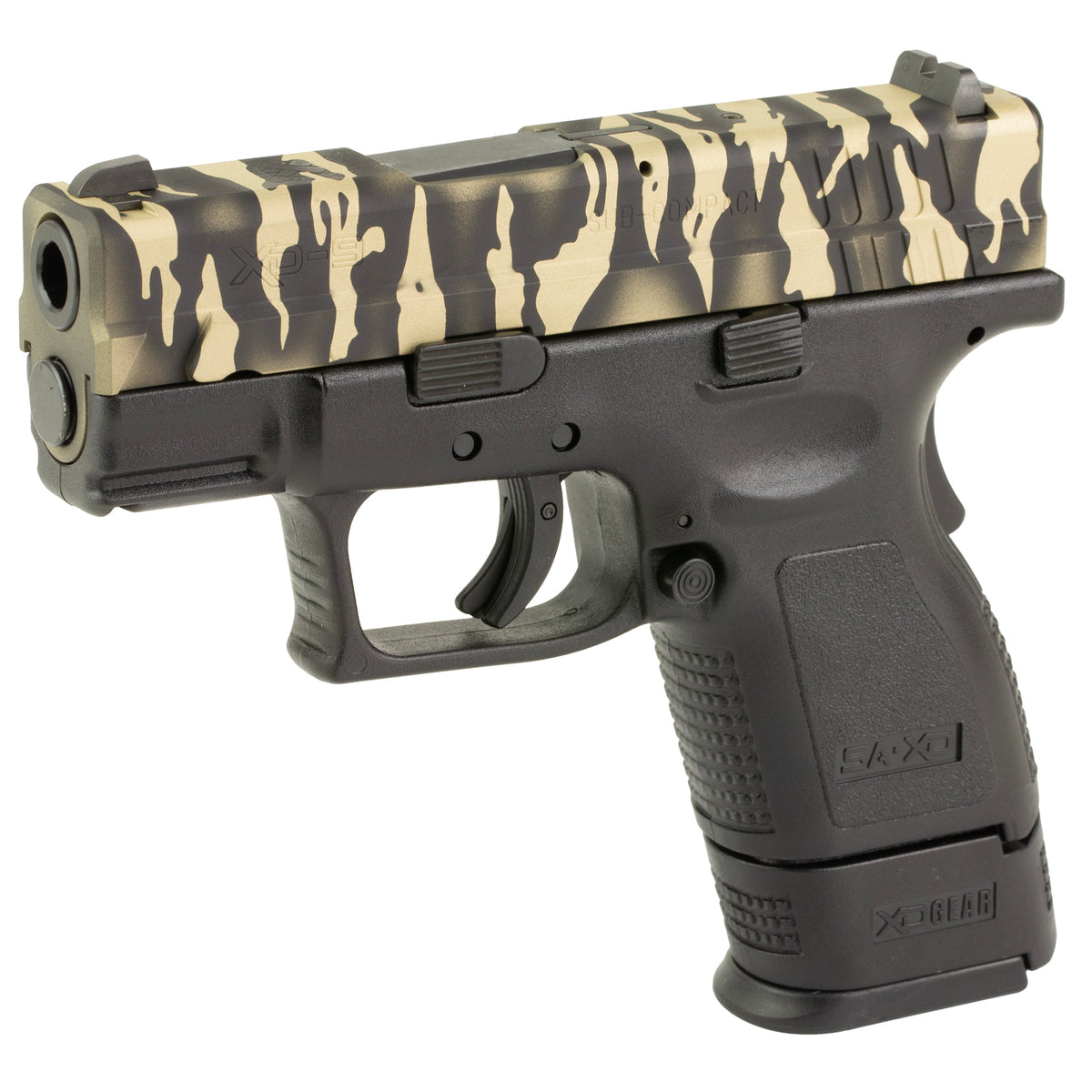 Springfield XD - 9MM 16rd (Custom Tiger Stripe Cerakote Finish by Shark Coast Tactical)