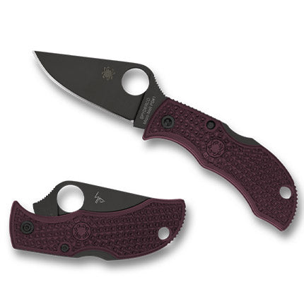 SPYDERCO MANBUG LW BLK/BURG
