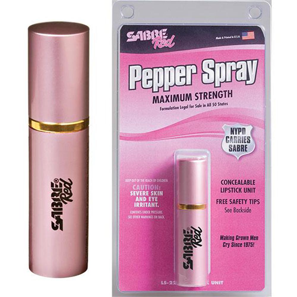 SABRE RED 3/4OZ PNK LIPSTICK PEPPER SPRAY