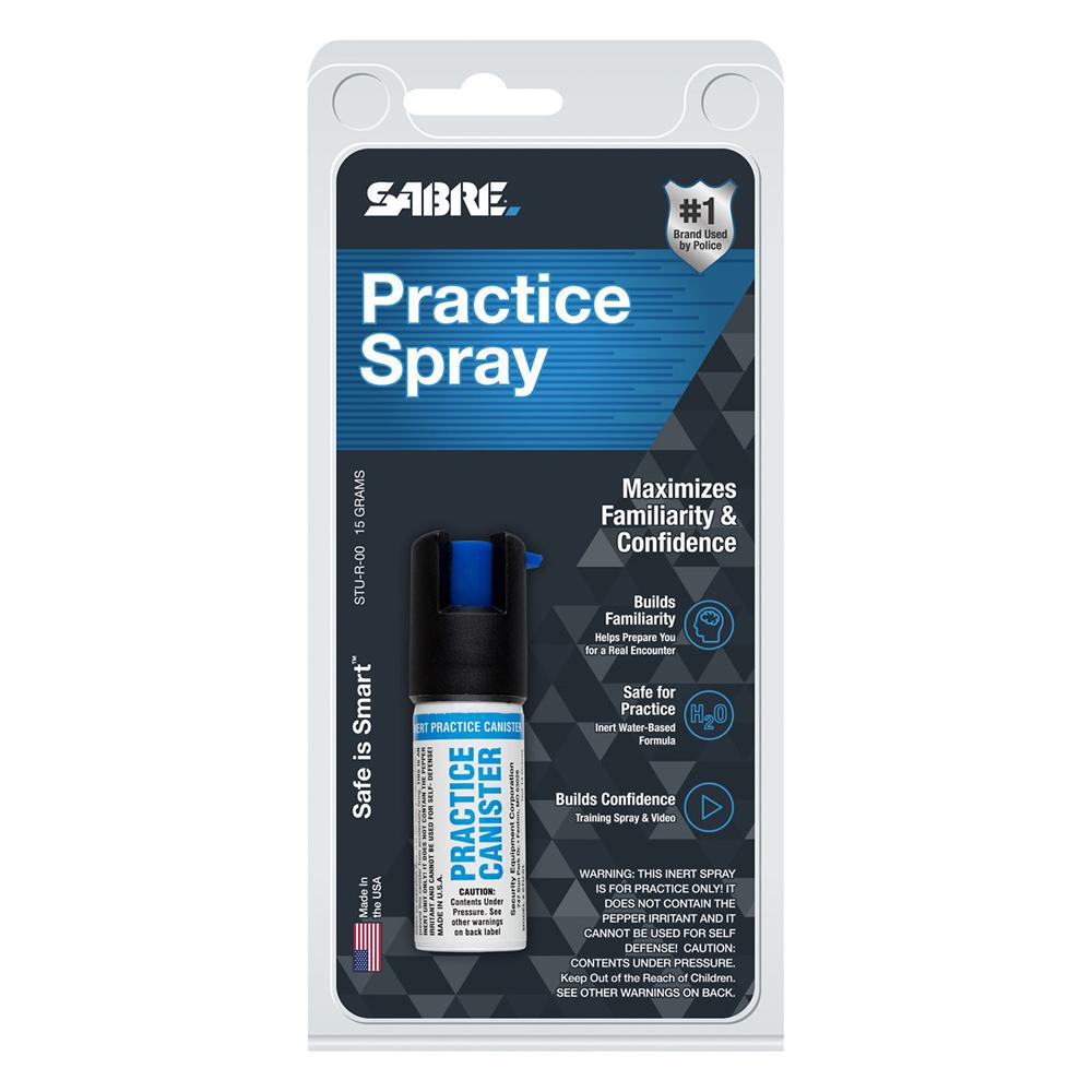 SABRE PEPPER SPRAY .54 OZ PRACTICE CANISTER
