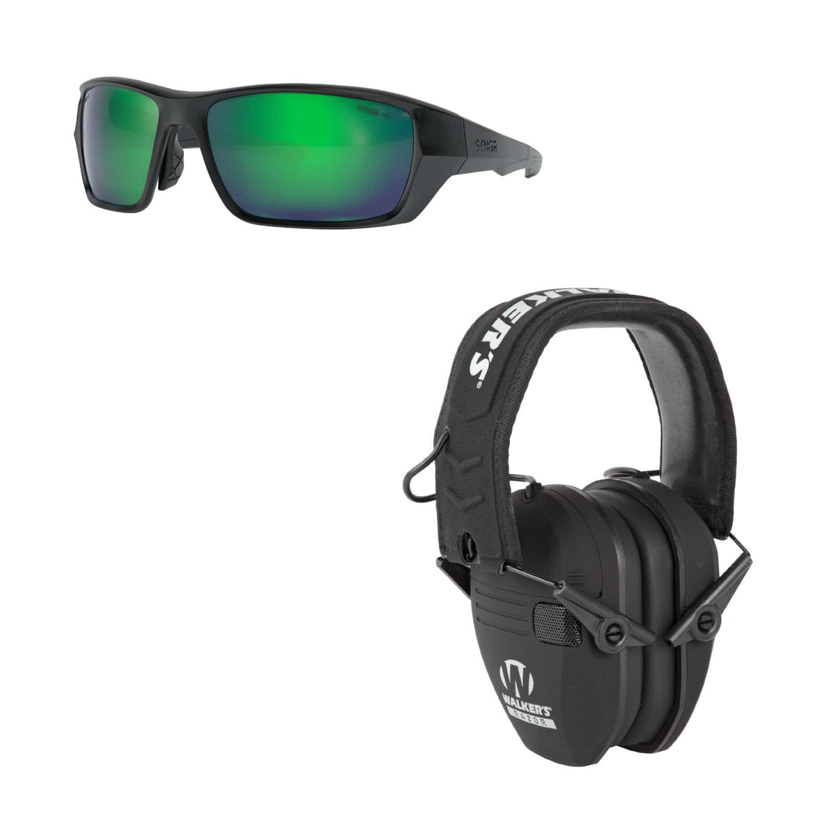STNGR Alpine Ballistic Glasses + Walker's Electronic Earmuffs