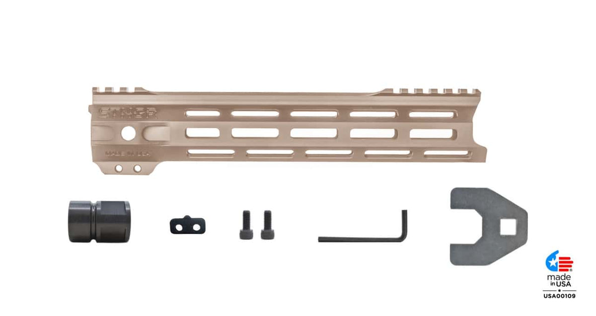 STNGR VLCN® Free Float AR-15 Handguard - M-LOK - 3 Lengths & Colors