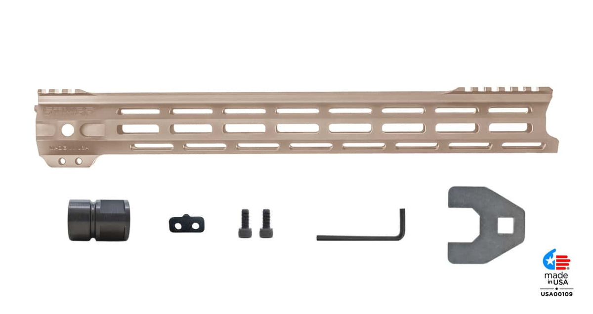STNGR VLCN® Free Float AR-15 Handguard - M-LOK - 3 Lengths & Colors