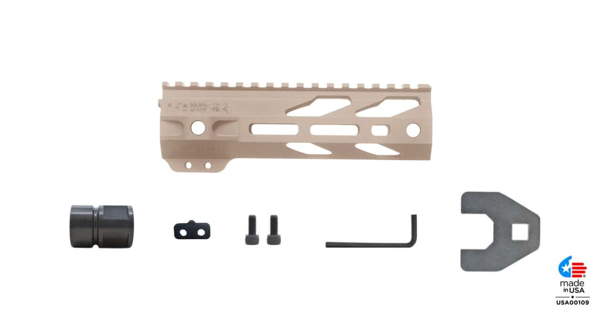 Open Box Return - STNGR VYPR® Free Float AR-15 Handguard - M-LOK - Flat-dark-earth, 7-inch