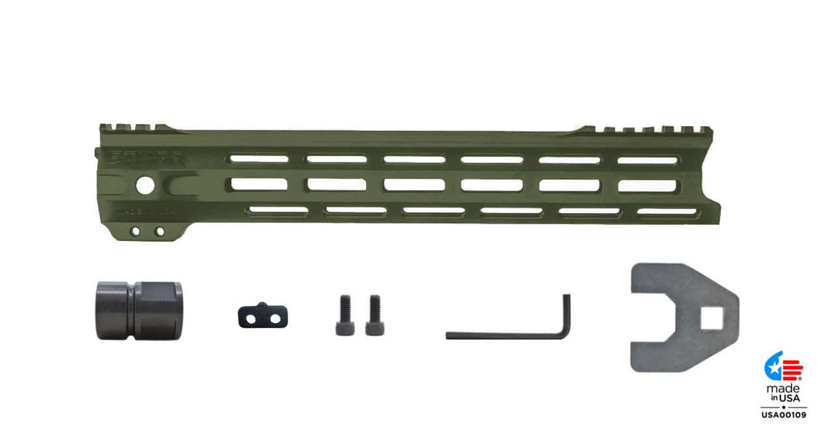 Open Box Return - STNGR VLCN® Free Float AR-15 Handguard - M-LOK - 12-5-inch, OD Green