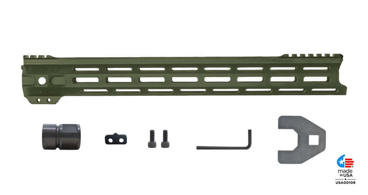 STNGR VLCN® Free Float AR-15 Handguard - M-LOK - 3 Lengths & Colors