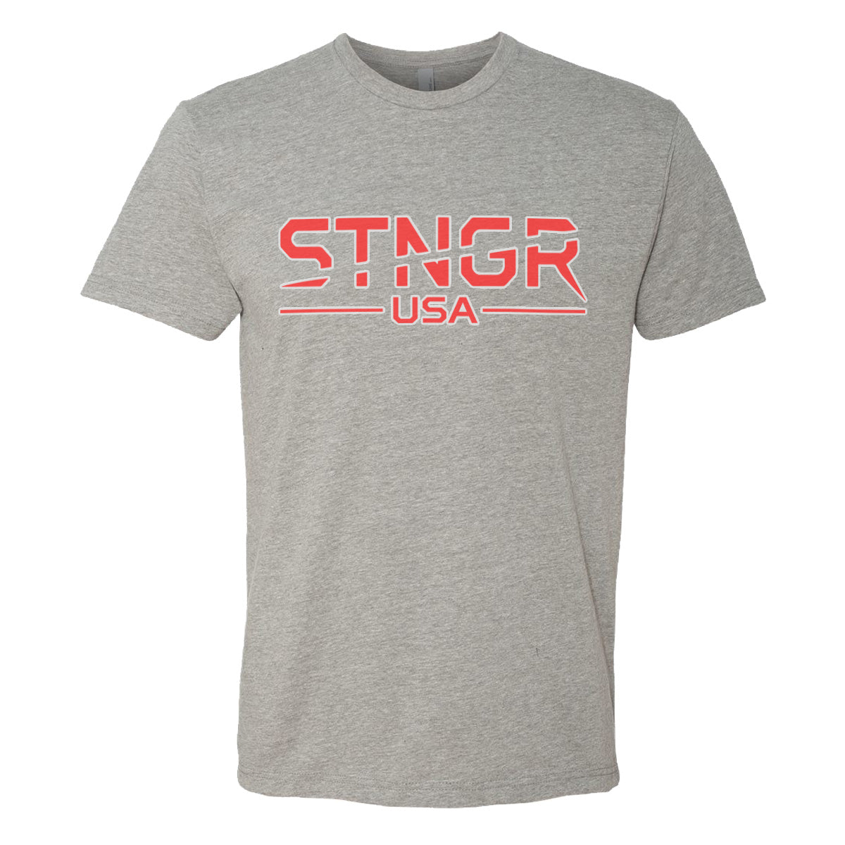 STNGR USA Patriot T-Shirt - Athletic Gray Heather Tri-Blend