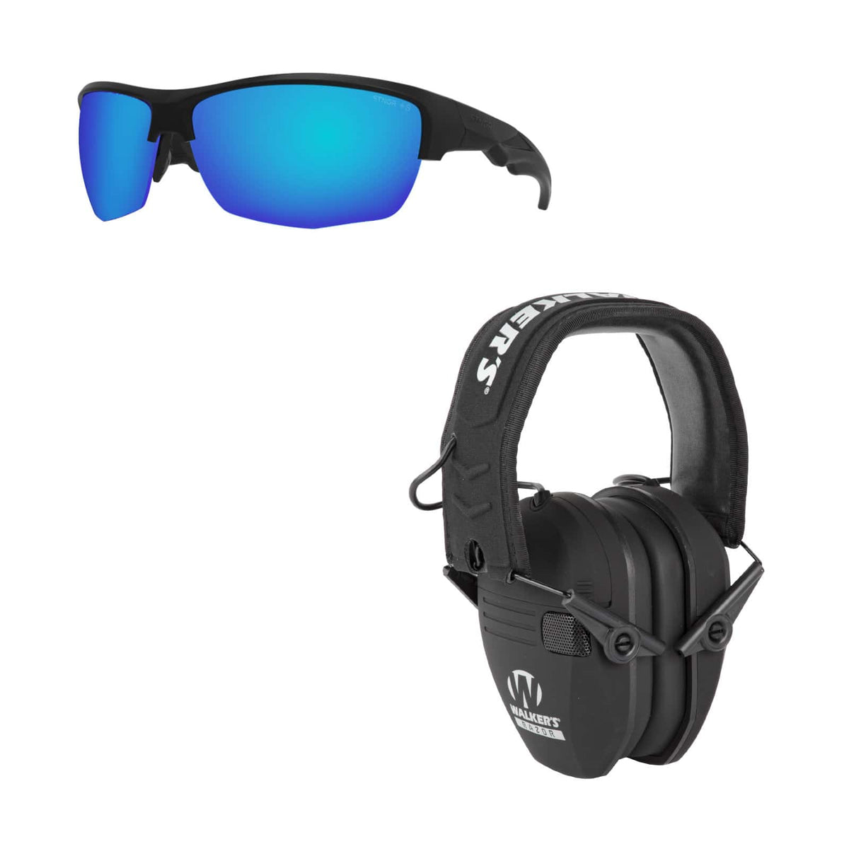 STNGR Hi-Speed Ballistic Glasses + Walker's Electronic Earmuffs
