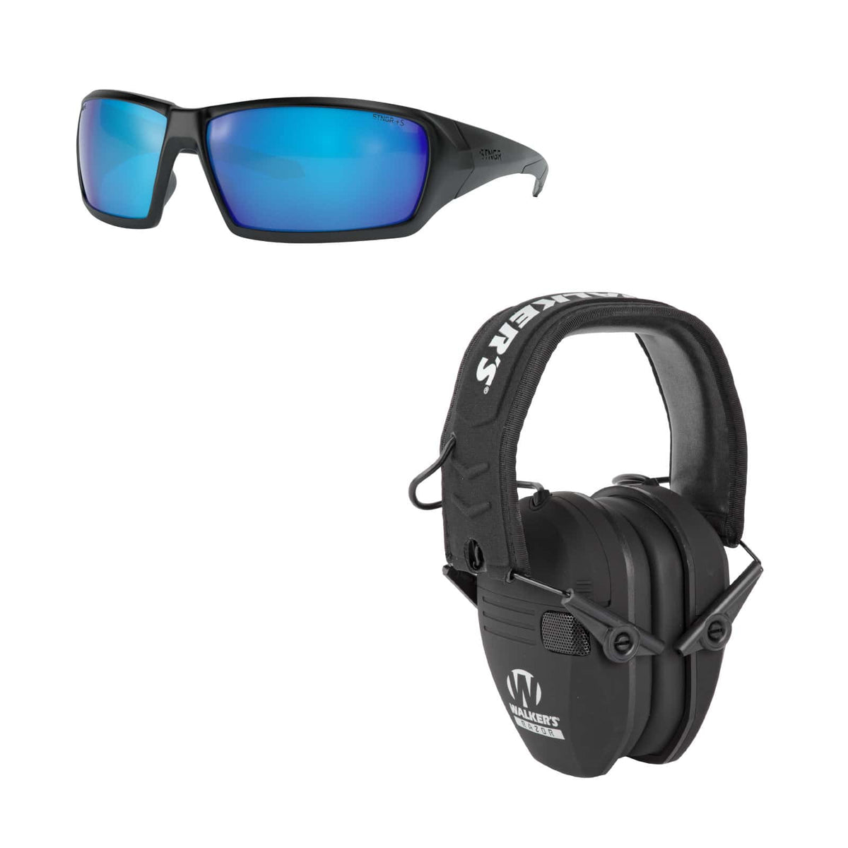STNGR Ridge Ballistic Glasses + Walker's Electronic Earmuffs