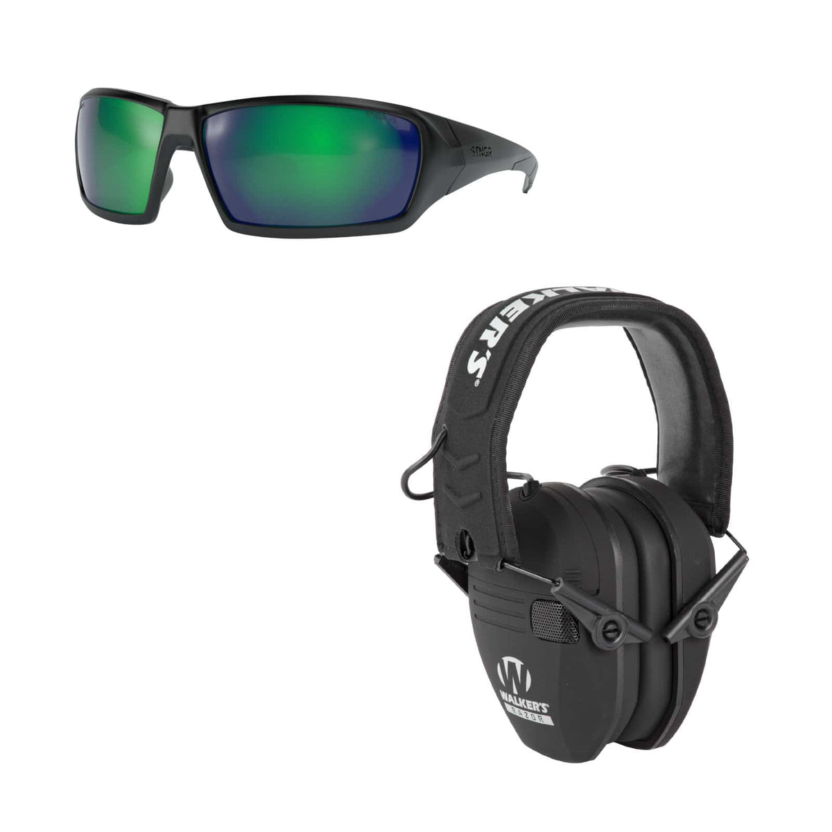 STNGR Ridge Ballistic Glasses + Walker's Electronic Earmuffs