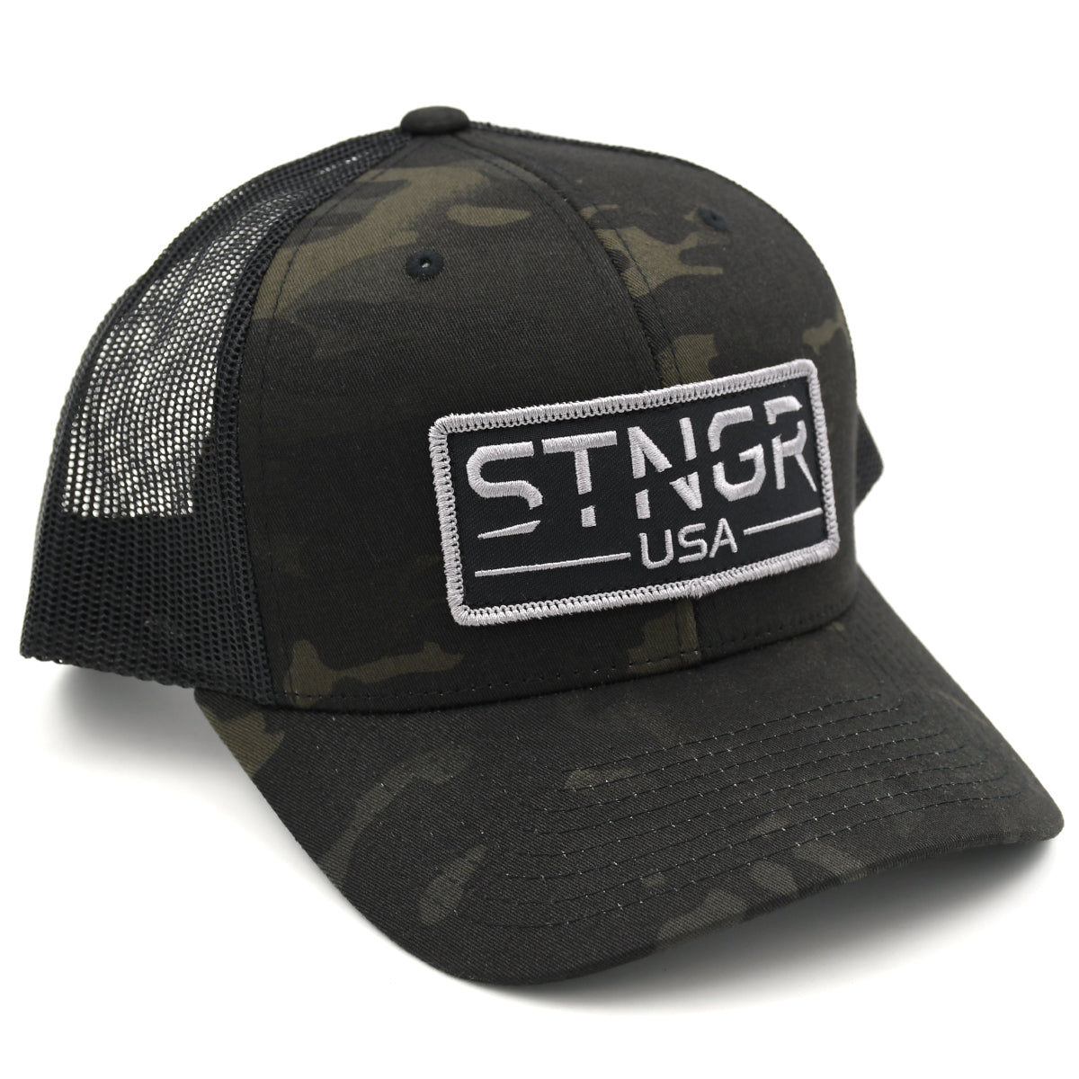 STNGR USA Patch Hat - Multicam Black