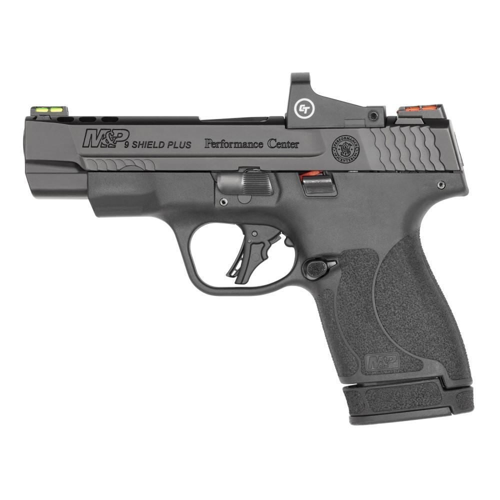 PC M&P 9 Shield Plus Fiber Optics Sights Ported W/CT Red Dot Optic No Thumb