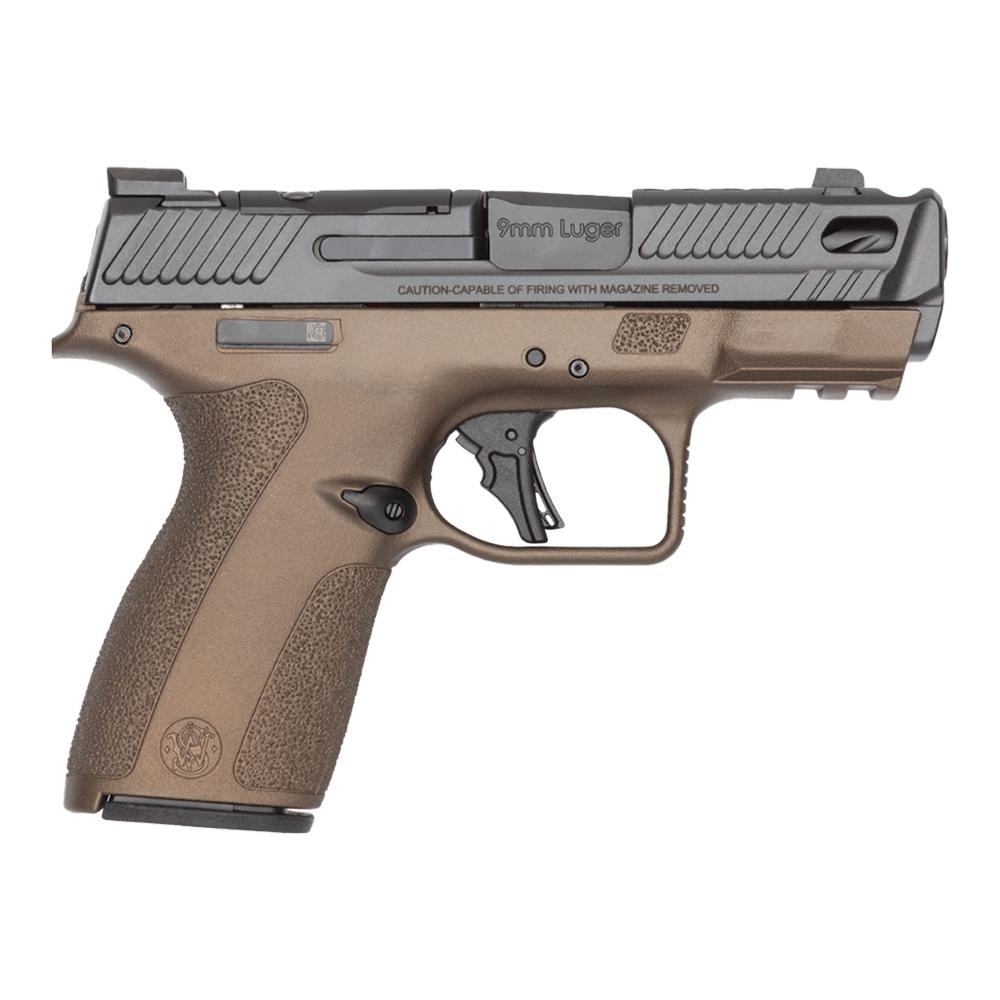 S&W Performance Center SHIELD X CARRY COMP 9MM 3.6in TS Mid Bronze 13/15rnd