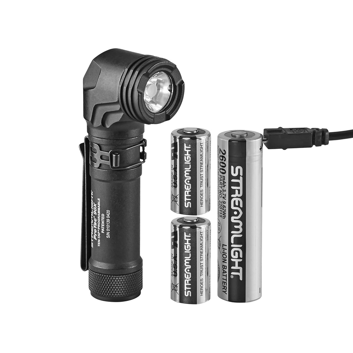Streamlight ProTac 90X USB Rechargeable Right Angle Handheld Flashlight - 1000 Lumens