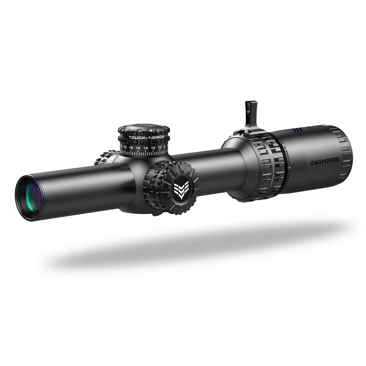 Swampfox Arrowhead Series 1-8X24 SFP IR Green MOA 30mm Tube Riflescope