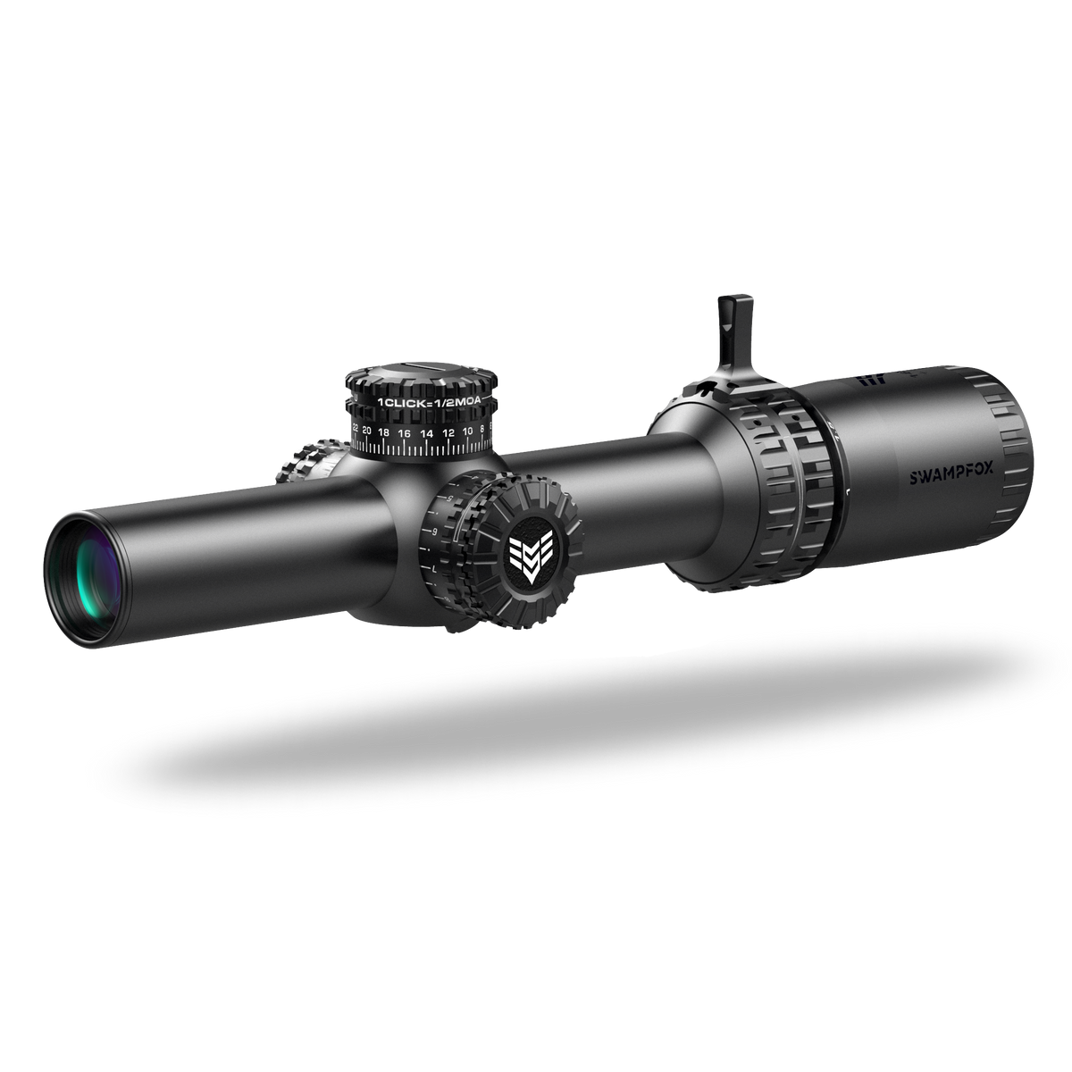 Swampfox Arrowhead Series 1-8X24 SFP IR MOA 30mm Tube Riflescope