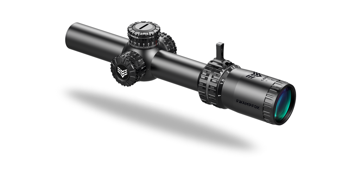 Swampfox Arrowhead Series 1-8X24 SFP IR MOA 30mm Tube Riflescope