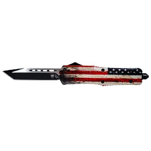 Templar Knives Large Wood US Flag Tanto Black
