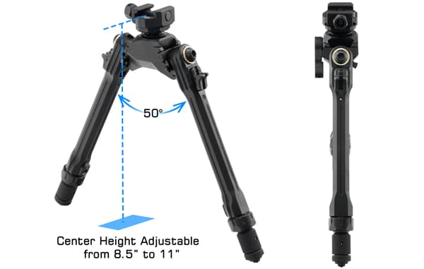 UTG Pro TBNR Picatinny Bipod - Made in USA