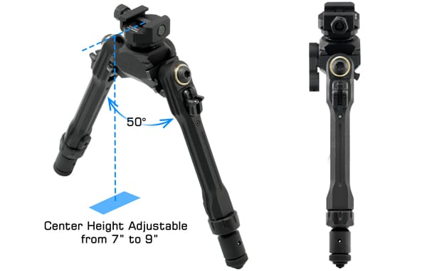 UTG Pro TBNR Picatinny Bipod - Made in USA