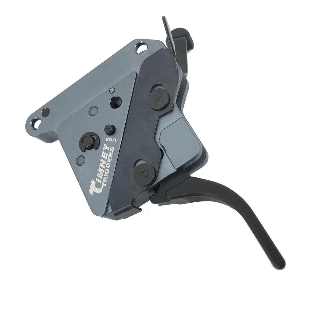 TIMNEY TRIGGER FOR REMINGTON  700, RH, STRAIGHT, BLACK 8 OZ