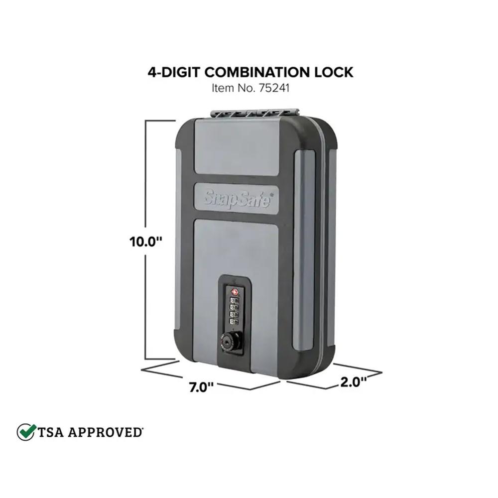 SNAPSAFE TREKLITE LOCK BOX WITH TSA COMBINATION LOCK XL